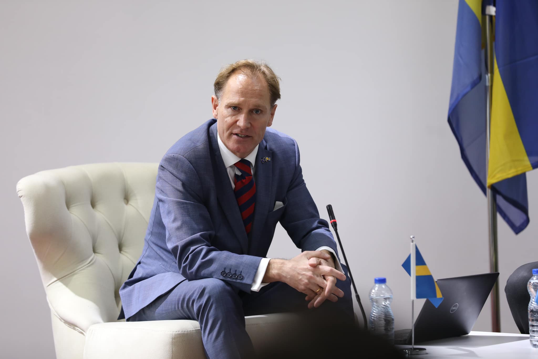 The ambassador of Sweden, Mr. Jonas Westerlund at AAB College.