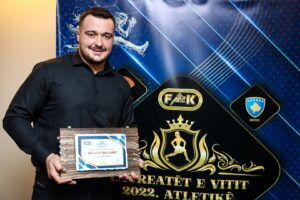 The student of AAB College is declared the sportsman of the year by the Athletics Federation of Kosovo