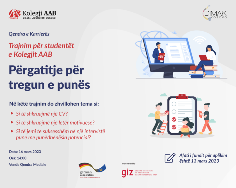 The next training is organized by the Career Center