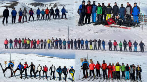 AAB College students part of the skiing course in North Macedonia