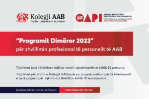 QAPI - Winter program for professional development of personnel 2023