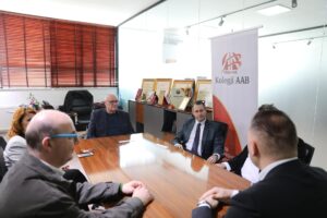 The Rector of the AAB College welcomes the representatives of the "Mother Teresa" University - Skopje