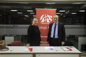 AAB College in Ferizaj with a cooperation agreement with the preschool institution "Academia e yjeve"