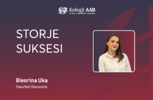 AAB College student, Bleorina Uka, is employed as an official at PriBank