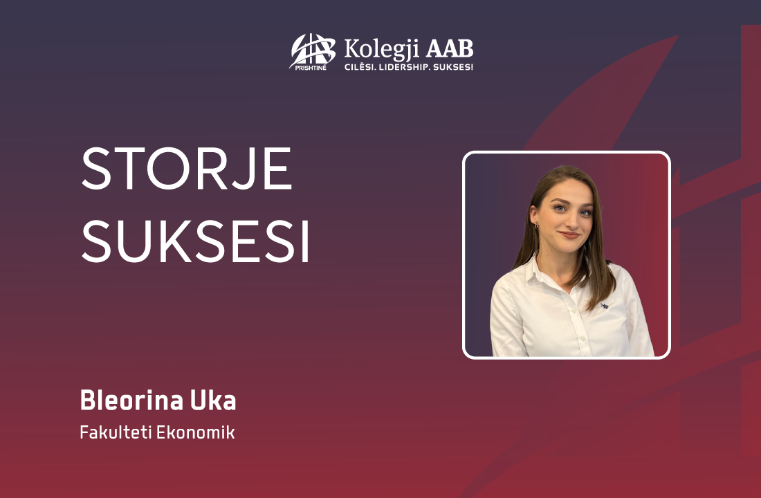 AAB College student, Bleorina Uka, is employed as an official at PriBank