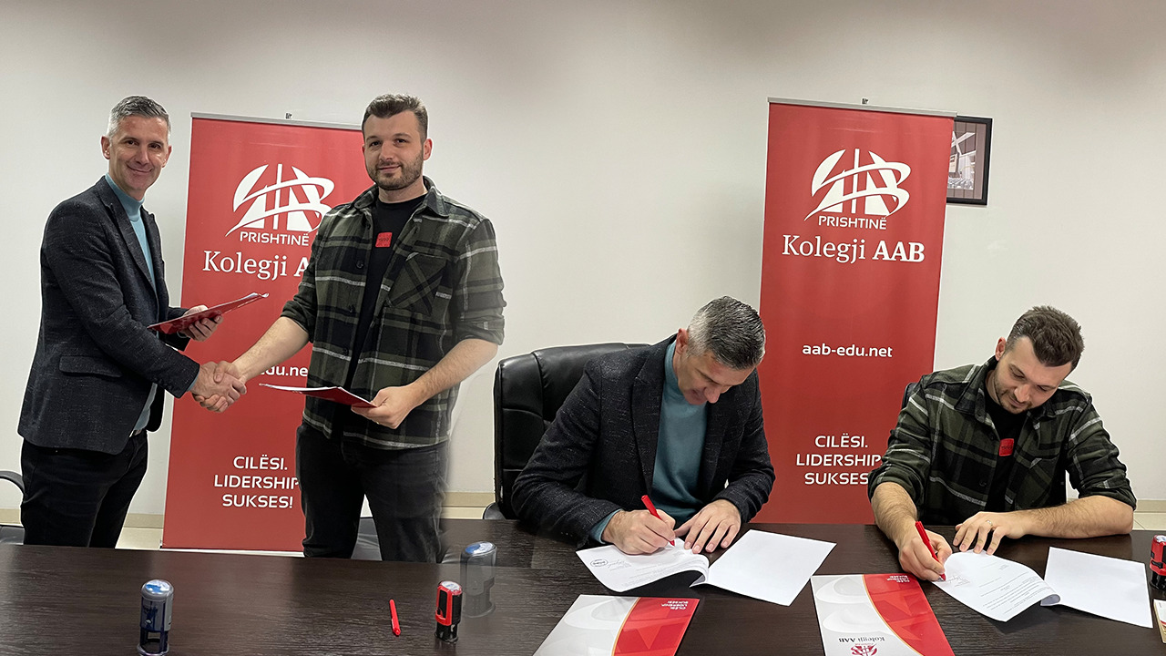The AAB College campus in Gjakovë signed a memorandum of cooperation with "ROMB SH.P.K."
