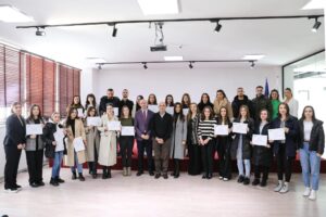 Students participating in the project supported by the European Commission - Erasmus+ are certified