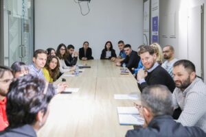 Students of AAB College hold a debate with students from Greece