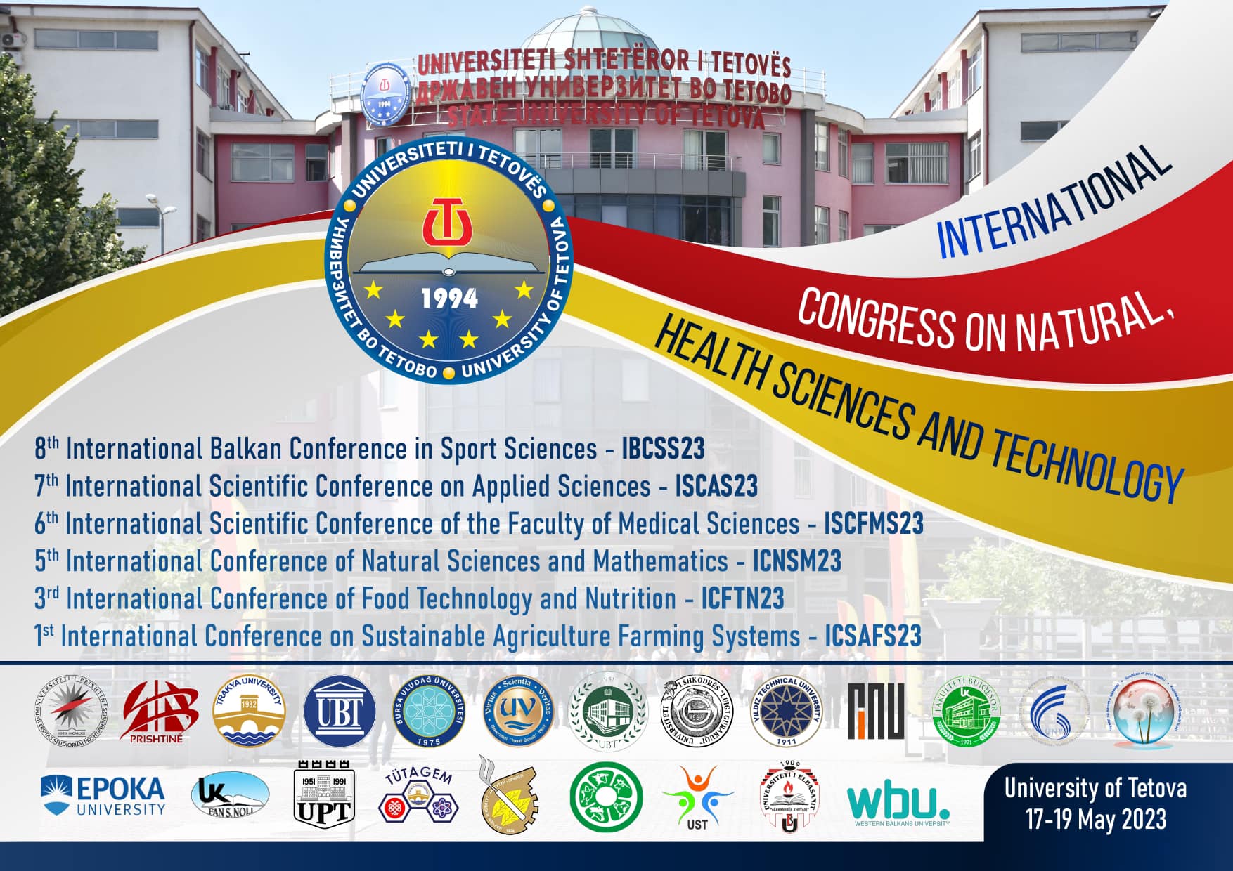AAB College partner in the organization of the International Congress for Natural Sciences, Health and Technology