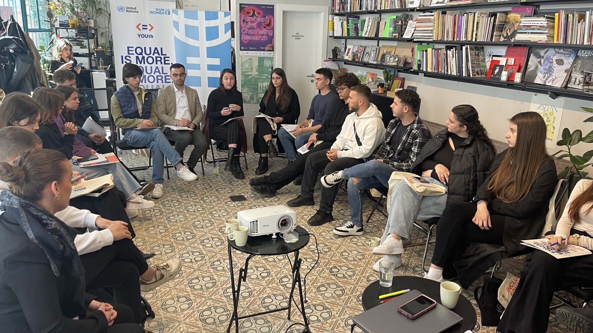 The English Language Faculty is part of the consultations with young people from UN Women Albania and UN Women Kosovo