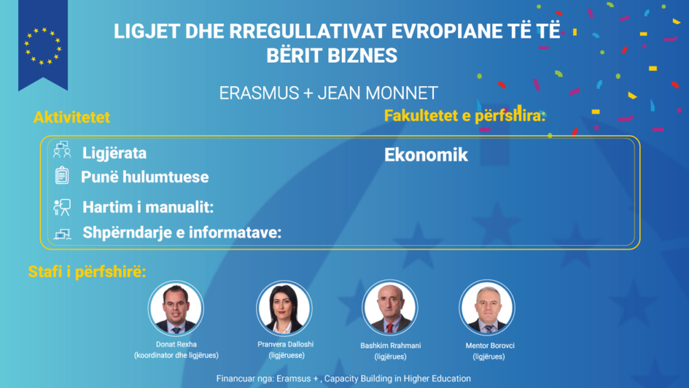 The marking of Erasmus+ days continues, the next project for students funded by the Jean Monnet action is presented