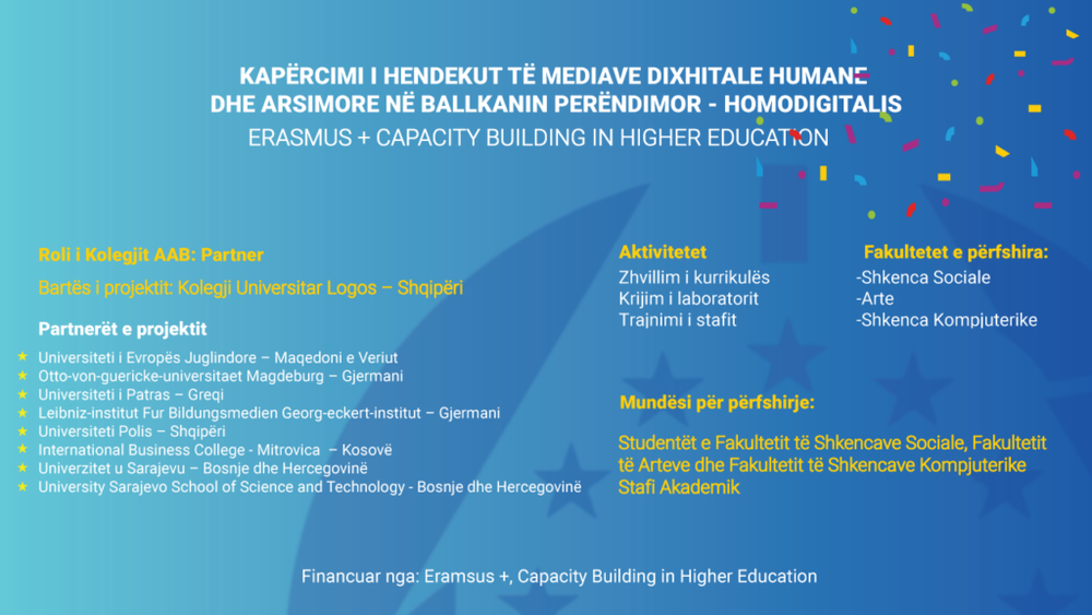 The next project, which aims to increase the capacities of partner universities, will be presented to the students of AAB College.