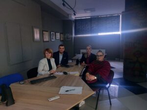 Representatives of the AAB College meet with the academic staff of the University of Sarajevo