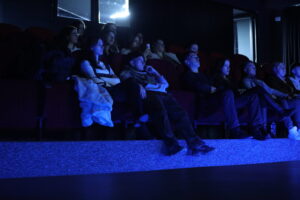 Students of the Faculty of Psychology watch the film "The wisdom of trauma" at AAB College
