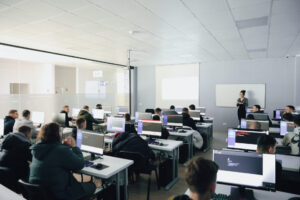 The students of the electrotechnical high school "Gjin Gazulli" continue their practical work at the AAB College this year as well.