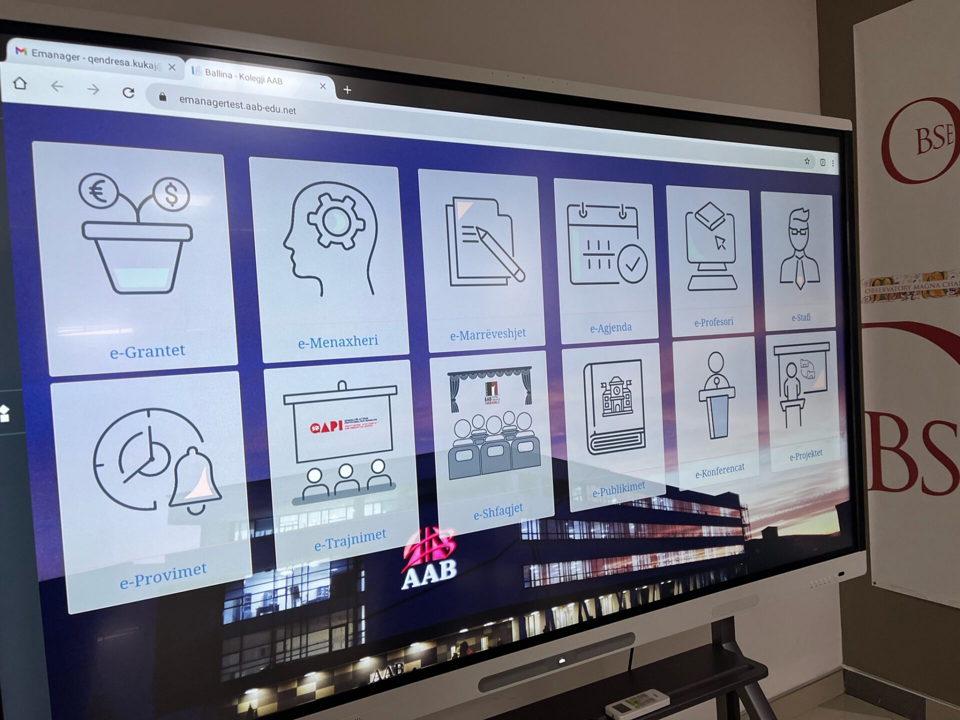 The "E-projects" platform is launched, realized by the Office for the Development of Projects of the AAB College