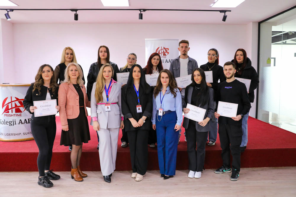 Students who successfully implemented student projects funded by AAB College are certified