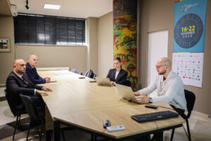 The Dean of the Faculty of Computer Sciences holds a meeting with the founders of the Swiss company "DigIT Consulting GmbH"