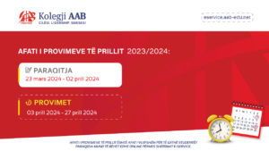 Notice: April exam deadline