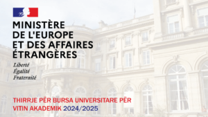 The Embassy of France in Kosovo opens the call for applications for university scholarships in France