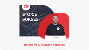 AAB College student Arjan Beka is employed at the company "Zonda Creative Studio"