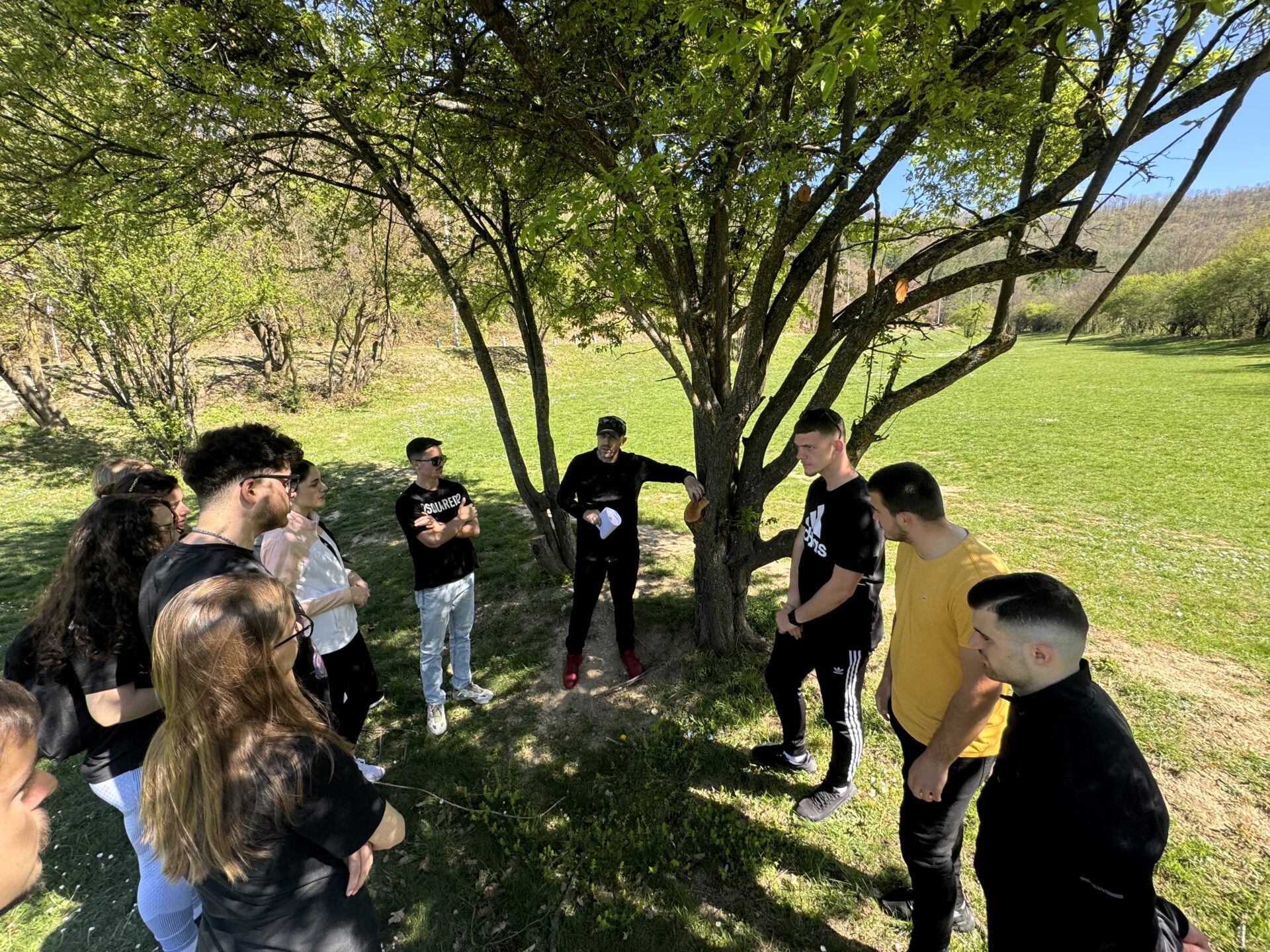 Students of the Faculty of Physical Culture and Sports of AAB College conduct the course 'Sports Recreation' in Germi