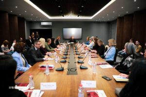 The American Association of Nurses and the Association of Nurses of Kosovo hold a table and meetings at the AAB College