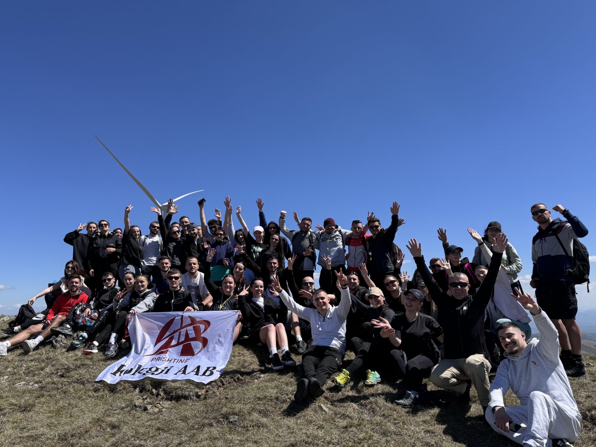 AAB College students part of the recreation "Let's Go Hiking" by the Faculty of Physical Culture and the Student Union