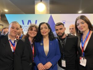 The President of Kosovo invites the Student Union of AAB College to the International Forum for Women, Peace and Security
