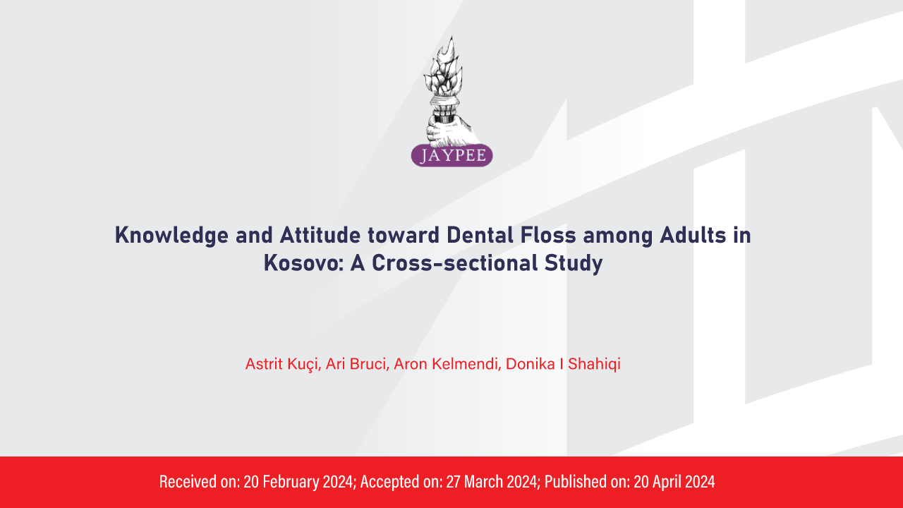 The well-known magazine "World Journal of Dentistry" publishes the scientific work of the staff and students of the Faculty of Dentistry