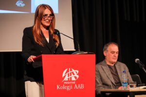In AAB College, the book "Teachers' competencies for the identification and development of talent in music" is promoted, authored by Professor Elizabeta Qarri.