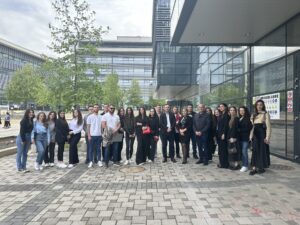 Students of the Law Faculty of AAB College visit the Basic Court in Pristina